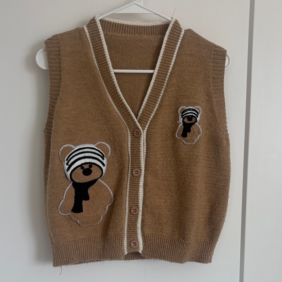 Jackets & Blazers - Teddy Bear Sweater Vest